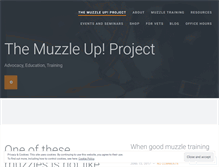 Tablet Screenshot of muzzleupproject.com